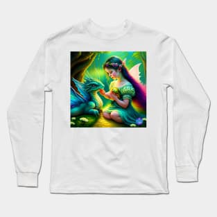 Fairy & Dragon (Friends) Long Sleeve T-Shirt